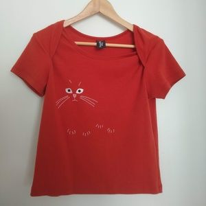 Nine Lives Tee - Samantha Pleet - orange